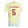 Maillot de Supporter Espagne Robin Le Normand 5 Extérieur Euro 2024 Pour Homme